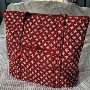 Vera Bradley Red Floral Tote Bag